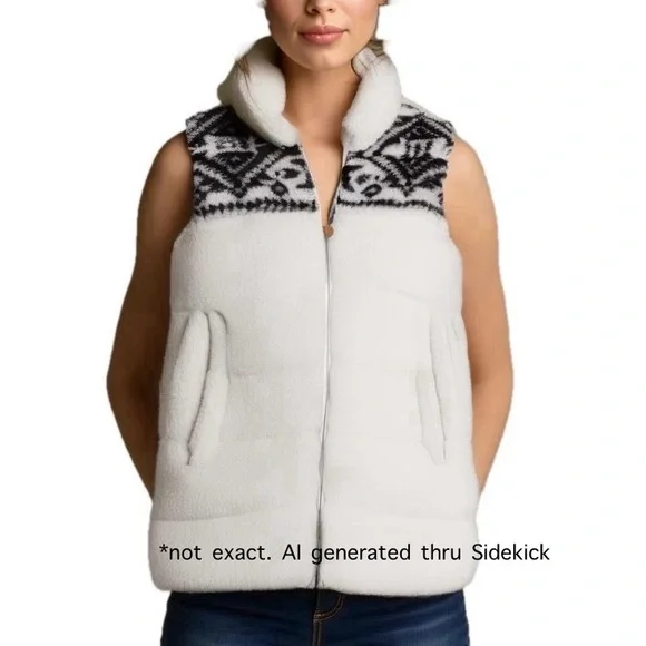 PJ Salvage Santa Fe Sherpa Vest L - Picture 12 of 12